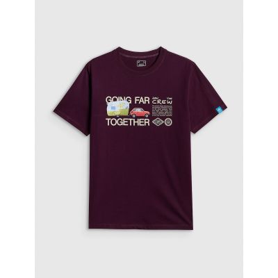 5. Men's regular printed T-shirt 4F 4FRSS26TTSHM3810-50S