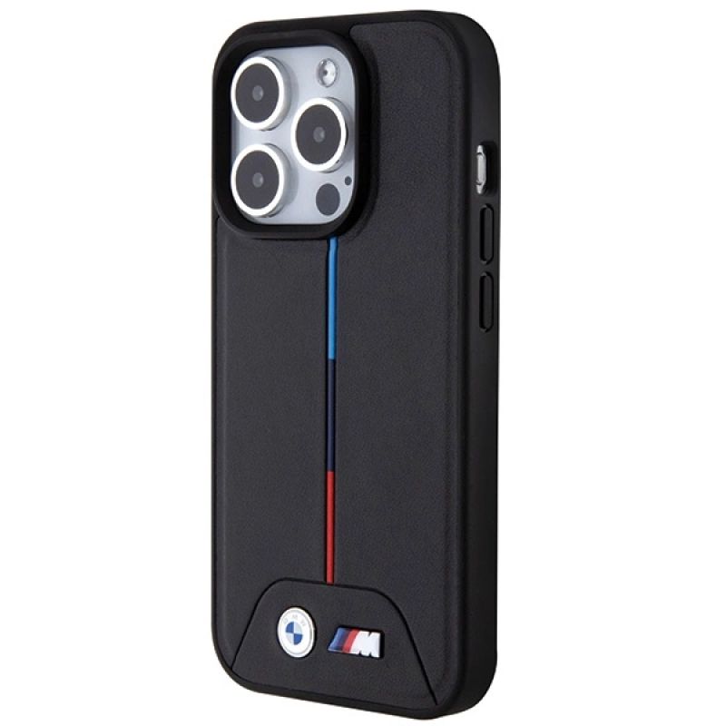 2. BMW Quilted Tricolor MagSafe case for iPhone 15 Pro - black