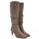4. Low-heeled boots insulated suede beige Sergio Leone KZ-28