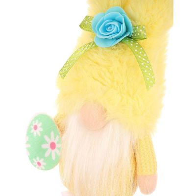 5. gnome bunny 25cm yellow in sneakers spring decoration