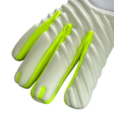 6. Select 89 Women v26 Goalkeeper Gloves Purple, White, and Lime 500097
