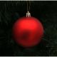 30. DECORATIVE PLASTIC BAUBLE SAFE 9 PCS DIA 60MM RED