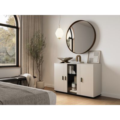 8. SOHO Chest of Drawers 120x41x80 Cashmere+Black
