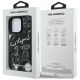 8. Karl Lagerfeld Grained Pattern & Logo MagSafe Case for iPhone 16 Pro - Black