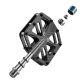 4. Rockbros C525 Carbon Fiber Platform Bike Pedals - Black