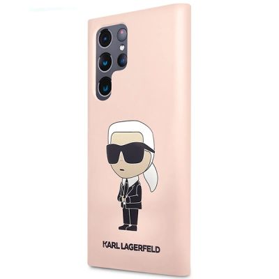 2. Karl Lagerfeld KLHCS23LSNIKBCP Sam S23 S918 Ultra hardcase pink/pink Silicone Ikonik