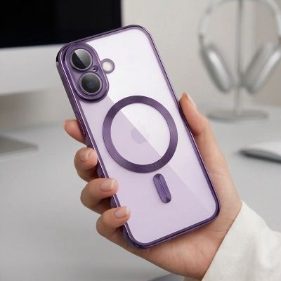 6. Tech-Protect MagFlex Case for iPhone 17 - Transparent Purple