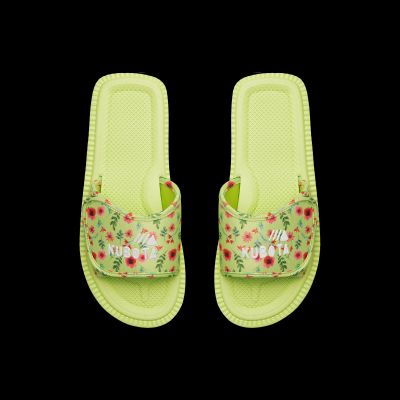 2. Kubota Velcro flaps multicolor floral green K25SS-100-001-18-1