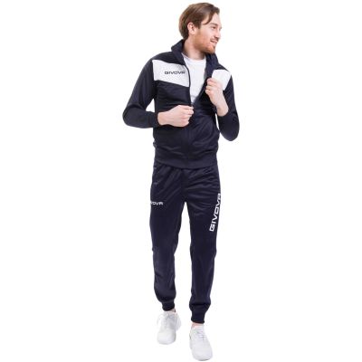 13. Givova Visa tracksuit navy blue and white 0403