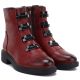 8. Women's winter ankle boots on a block red M.Daszyński SA252-16 SA252-1