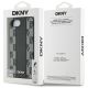 8. DKNY Leather Checkered Mono Pattern MagSafe iPhone 16e Case - Black