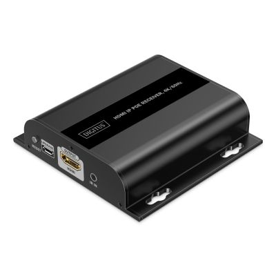 4. Additional receiver for DS-55353, extender via twisted pair cat.6 HDMI 4K/60Hz over IP 1G or up to 120m/200m with PoE