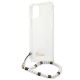 6. Guess GUHCP12MKPSWH iPhone 12/12 Pro 6.1" Transparent Hardcase White Pearl