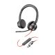 POLY Blackwire 8225 Stereo 8X225AA USB-C Headset with Microsoft Teams Certification + USB-C/A Adapter