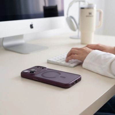 8. Tech-Protect MagPrime MagSafe CC case for iPhone 18 Pro Max / 17 Pro Max - burgundy