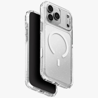 2. Uniq LifePro Xtreme Magclick Charging Case for iPhone 18 Pro Max / 17 Pro Max - Clear Glitter