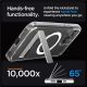 12. Spigen Ultra Hybrid S MagSafe Case with Stand for iPhone 15 Pro - Transparent