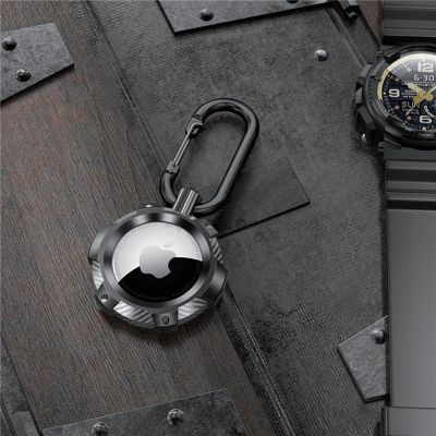 9. Tech-Protect TPUCarbon Case for Apple AirTag - Black