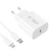 3. Tech-Protect NC20W Wall Charger with 100 cm USB-C / Lightning Cable - White