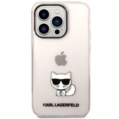 3. Karl Lagerfeld KLHCP14LCTTRI iPhone 14 Pro 6.1 "hardcase pink / pink Transparent Choupette Body