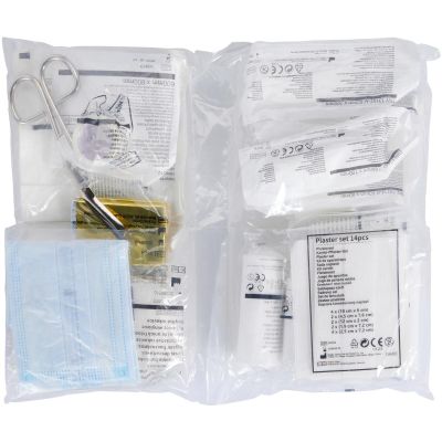 2. CAR FIRST AID KIT WITH EQUIPMENT, 40-PIECE, DIN 13164:2022