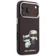4. Karl Lagerfeld Smooth Karl & Choupette Bodies Sketch MagSafe case for iPhone 18 Pro / 17 Pro - burgundy