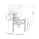 32. MACLEAN ELECTRIC TV MOUNT OVER FIREPLACE 37"-70" 35KG WITH REMOTE CONTROL MC-891
