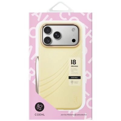 4. Uniq Coehl Serina Magnetic Charging Case for iPhone 18 Pro Max / 17 Pro Max - Yellow