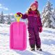 5. CRAZY ARROW PINK SNOW SLED