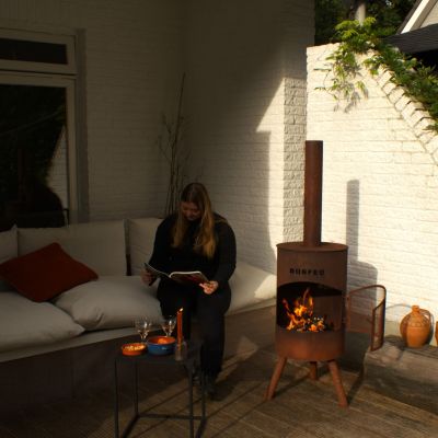 7. Bonfeu Bonton 40 4000R rusty garden fireplace