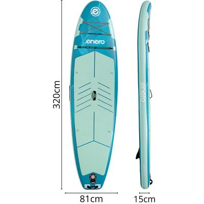 10. SET - 150KG INFLATABLE SUP BOARD ENERO 320x81x15CM