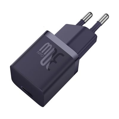 4. Baseus GaN5 30W USB-C EU Wall Charger - Purple