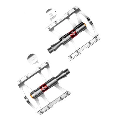 5. Rockbros JT410 4.10 4 Bearing Bicycle Pedals - Silver