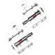 5. Rockbros JT410 4.10 4 Bearing Bicycle Pedals - Silver