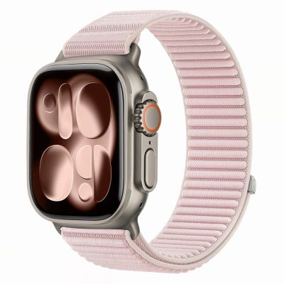 Tech-Protect NylonLoop Band for Apple Watch 44 / 45 / 46 / 49 mm – Pink