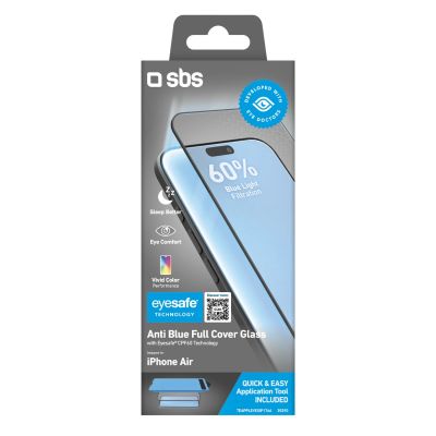 2. SBS Eyesafe Tempered Glass for iPhone Air with Applicator