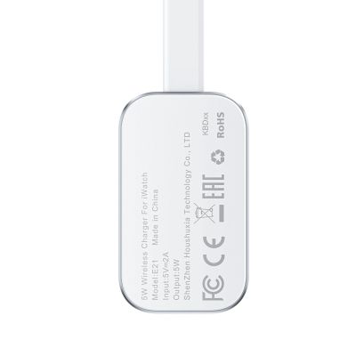 4. Acefast E21 5W Wireless Charger for Apple Watch - Silver