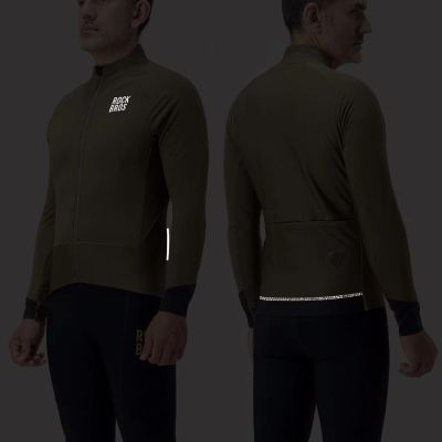 5. Rockbros YDWT014 Winter Fleece Double Layer Cycling Jacket Size L - Green