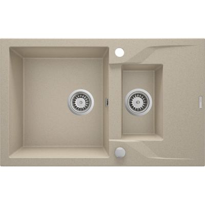 1.5-bowl granite sink with drainer ZQN_7513 5908212042823