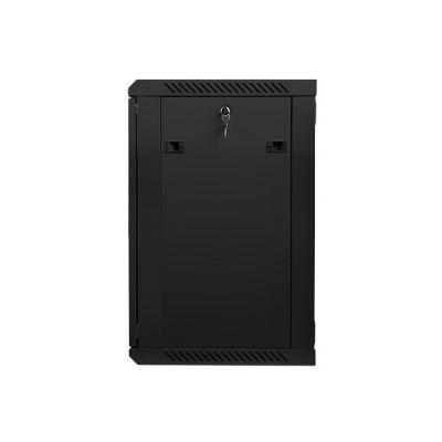 3. Lanberg 19-inch Wall-Mount Rack Cabinet 15U/600x450 V2 Black, Glass Door