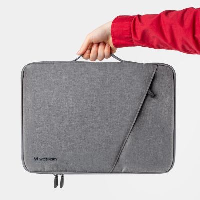 4. Wozinsky WTNP-15G 15.6" Laptop Bag with Retractable Handle - Gray