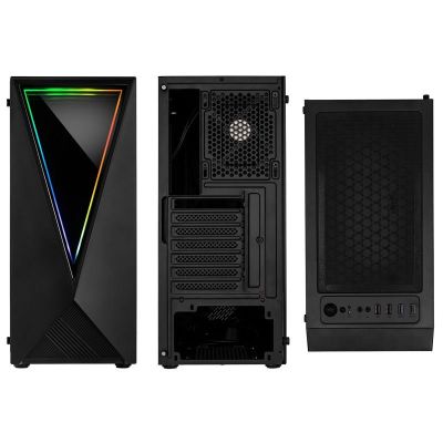 4. Kolink VOID RGB Midi Tower Gaming Case, Black