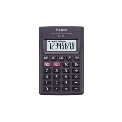 CASIO HL-4A-B Pocket Calculator 8-digit 56x87mm black
