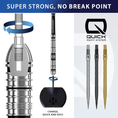 3. Harrows QUICK POINT sharp steel tips - MICRO RIGDE gold