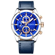 Giewont Chronograph Sapphire Silver Blue Men's Watch GW8810-A2