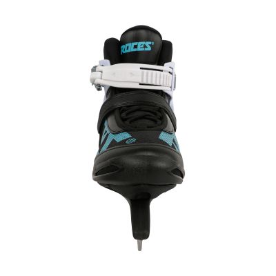 10. Roces ICY 5 women's ice skates black, white, and blue 450737 001