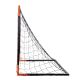 5. Football goal with net BR8180 120 x 180 x 60 cm