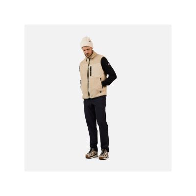 2. ROSSIGNOL Men's All Track Sherpa Vest Gray