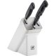 ZWILLING FOUR STAR Set of 3 knives in a self-sharpening block, white