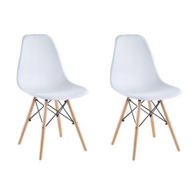 6. SCANDINAVIAN CHAIR MATERA WHITE SET OF 2